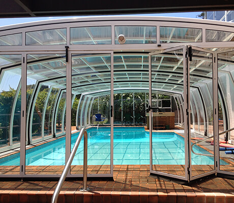 Photo of an Omega swimming pool enclosure