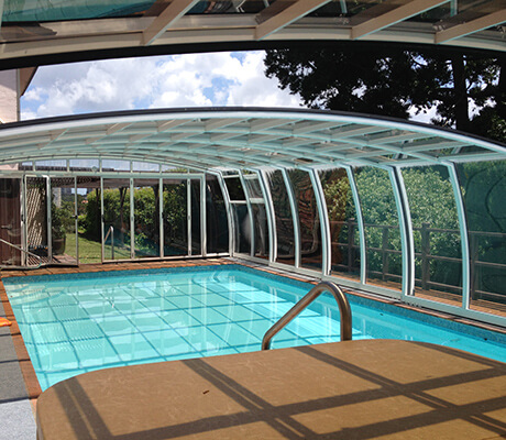 Photo of an Omega swimming pool enclosure