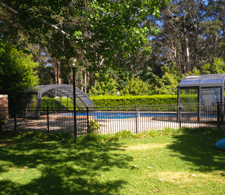 Photo of a Ravena model swimming pool enclosure