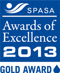SPASA Awards of Excellence 2013 Gold Award logo SPASA Awards of Excellence 2013 Gold Award logo