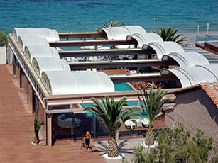 Photo of an Atypical commercial swimming pool enclosure