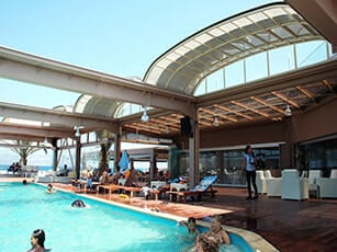 Photo of an Atypical commercial swimming pool enclosure
