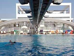 Photo of a Style commercial swimming pool enclosure