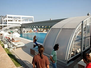 Photo of a Style commercial swimming pool enclosure