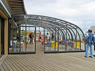 Photo of a Style commercial swimming pool enclosure