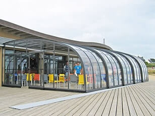 Photo of a Style commercial swimming pool enclosure