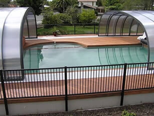 Photo of a Grande Laguna commercial swimming pool enclosure