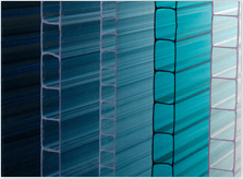 Twin-wall polycarbonate sheets Photo of twin-wall polycarbonate sheets