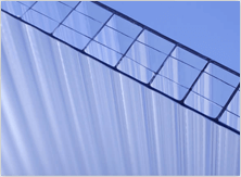 Quad-wall polycarbonate sheet Photo of quad-wall polycarbonate sheet