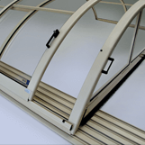 Lateral sliding door Photo of a lateral sliding door