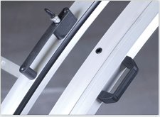 Lockable handle Photo of a lockable handle