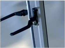 Lockable handle lever Photo of a lockable handle lever