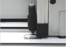 Lockable lift-up pin Photo of a lockable lift-up pin