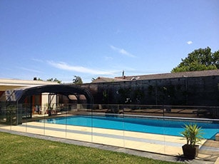 Photo of an Omega High swimming pool enclosure