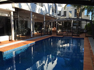 Photo of an Omega High swimming pool enclosure