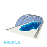 Illustration of a Ravena swimming pool enclosure model