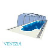 Illustration of a Venezia swimming pool enclosure model