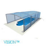 Illustration of a Vision swimming pool enclosure model