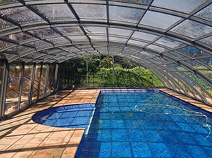 Photo of a Ravena High swimming pool enclosure
