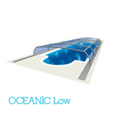 Illustration of an Oceanic Low swimming pool enclosure model