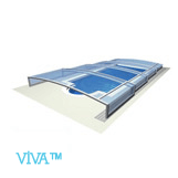 Illustration of a Viva swimming pool enclosure model