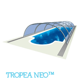 Illustration of a Tropea NEO swimming pool enclosure model