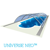 Illustration of a Universe NEO swimming pool enclosure model