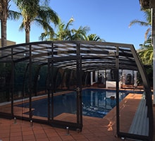 Photo of an Omega High swimming pool enclosure