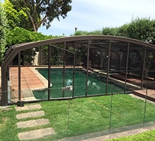 Photo of an Omega High swimming pool enclosure