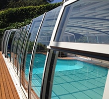 Photo of an Omega High swimming pool enclosure