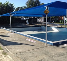 Photo of a Laguna commercial swimming pool enclosure