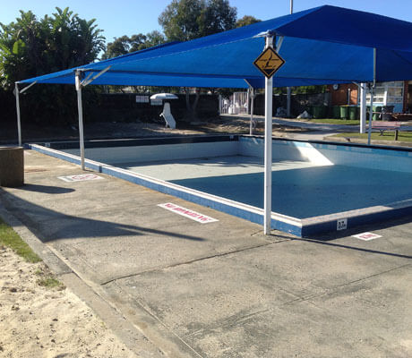 Photo of a pool before a swimming pool enclosure was installed