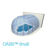 Illustration of an Oasis Small spa dome model