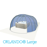 Illustration of an Orlando Large spa dome model