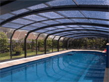 Inside of an Oceanic High swimming pool enclosure Photo of the inside of an Oceanic High swimming pool enclosure